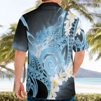 Piko Hawaiian Hawaiian Shirt Blue Galaxy Spiral Plumeria Tribal Patterns DT05 - Polynesian Pride
