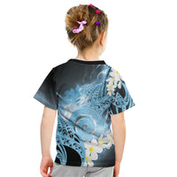 Piko Hawaiian Kid T Shirt Blue Galaxy Spiral Plumeria Tribal Patterns DT05 - Polynesian Pride