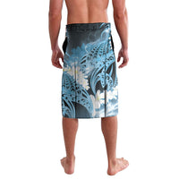 Piko Hawaiian Lavalava Blue Galaxy Spiral Plumeria Tribal Patterns DT05 - Polynesian Pride