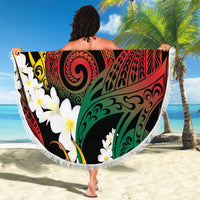 Piko Hawaiian Beach Blanket Gradient Spiral Plumeria Tribal Patterns DT05 - Polynesian Pride