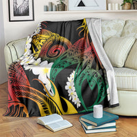 Piko Hawaiian Blanket Gradient Spiral Plumeria Tribal Patterns DT05 Multicolor - Polynesian Pride