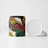 Piko Hawaiian Ceramic Mug Gradient Spiral Plumeria Tribal Patterns DT05 - Polynesian Pride