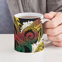 Piko Hawaiian Ceramic Mug Gradient Spiral Plumeria Tribal Patterns DT05 - Polynesian Pride