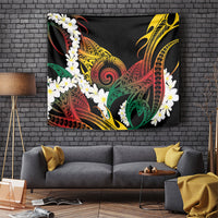 Piko Hawaiian Tapestry Gradient Spiral Plumeria Tribal Patterns DT05 Multicolor - Polynesian Pride