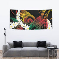 Piko Hawaiian Tapestry Gradient Spiral Plumeria Tribal Patterns DT05 - Polynesian Pride