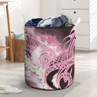 Piko Hawaiian Laundry Basket Pink Galaxy Spiral Plumeria Tribal Patterns DT05 Pink - Polynesian Pride