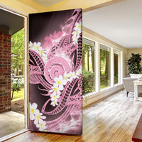Piko Hawaiian Door Cover Pink Galaxy Spiral Plumeria Tribal Patterns DT05 - Polynesian Pride