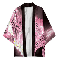 Piko Hawaiian Kimono Pink Galaxy Spiral Plumeria Tribal Patterns DT05 Unisex Pink - Polynesian Pride