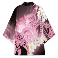 Piko Hawaiian Kimono Pink Galaxy Spiral Plumeria Tribal Patterns DT05 - Polynesian Pride