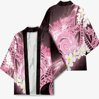Piko Hawaiian Kimono Pink Galaxy Spiral Plumeria Tribal Patterns DT05 - Polynesian Pride