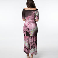 Piko Hawaiian Puletasi Pink Galaxy Spiral Plumeria Tribal Patterns DT05 - Polynesian Pride