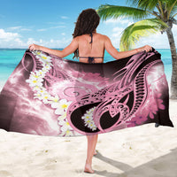 Piko Hawaiian Sarong Pink Galaxy Spiral Plumeria Tribal Patterns DT05 - Polynesian Pride