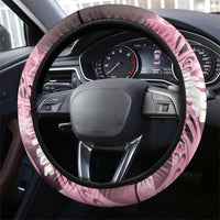 Piko Hawaiian Steering Wheel Cover Pink Galaxy Spiral Plumeria Tribal Patterns DT05 - Polynesian Pride