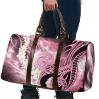 Piko Hawaiian Travel Bag Pink Galaxy Spiral Plumeria Tribal Patterns DT05 - Polynesian Pride