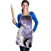 Piko Hawaiian Apron Purple Galaxy Spiral Plumeria Tribal Patterns DT05 - Polynesian Pride