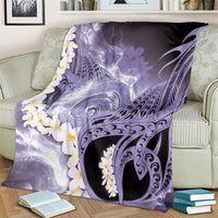 Piko Hawaiian Blanket Purple Galaxy Spiral Plumeria Tribal Patterns DT05 - Polynesian Pride