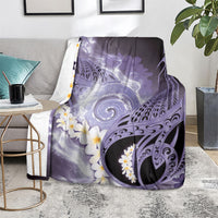 Piko Hawaiian Blanket Purple Galaxy Spiral Plumeria Tribal Patterns DT05 - Polynesian Pride