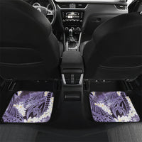 Piko Hawaiian Car Mats Purple Galaxy Spiral Plumeria Tribal Patterns DT05 Set 2pcs - Back Purple - Polynesian Pride