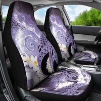 Piko Hawaiian Car Seat Cover Purple Galaxy Spiral Plumeria Tribal Patterns DT05 - Polynesian Pride