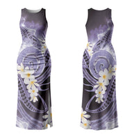 Piko Hawaiian Couples Matching Tank Maxi Dress and Hawaiian Shirt Purple Galaxy Spiral Plumeria Tribal Patterns DT05 - Polynesian Pride
