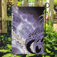 Piko Hawaiian Garden Flag Purple Galaxy Spiral Plumeria Tribal Patterns DT05 Garden Flag Purple - Polynesian Pride