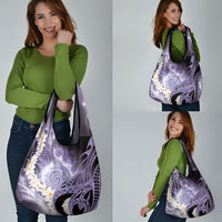Piko Hawaiian Grocery Bag Purple Galaxy Spiral Plumeria Tribal Patterns DT05 - Polynesian Pride