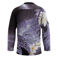 Piko Hawaiian Hockey Jersey Purple Galaxy Spiral Plumeria Tribal Patterns DT05 - Polynesian Pride