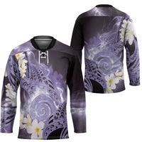 Piko Hawaiian Hockey Jersey Purple Galaxy Spiral Plumeria Tribal Patterns DT05 - Polynesian Pride