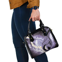 Piko Hawaiian Shoulder Handbag Purple Galaxy Spiral Plumeria Tribal Patterns DT05 - Polynesian Pride