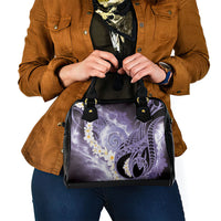 Piko Hawaiian Shoulder Handbag Purple Galaxy Spiral Plumeria Tribal Patterns DT05 - Polynesian Pride