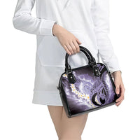 Piko Hawaiian Shoulder Handbag Purple Galaxy Spiral Plumeria Tribal Patterns DT05 - Polynesian Pride
