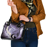 Piko Hawaiian Shoulder Handbag Purple Galaxy Spiral Plumeria Tribal Patterns DT05 - Polynesian Pride
