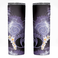 Piko Hawaiian Skinny Tumbler Purple Galaxy Spiral Plumeria Tribal Patterns DT05 Purple - Polynesian Pride