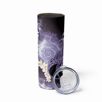 Piko Hawaiian Skinny Tumbler Purple Galaxy Spiral Plumeria Tribal Patterns DT05 - Polynesian Pride