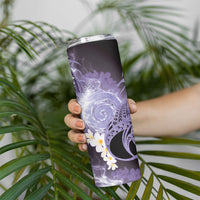 Piko Hawaiian Skinny Tumbler Purple Galaxy Spiral Plumeria Tribal Patterns DT05 - Polynesian Pride