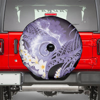 Piko Hawaiian Spare Tire Cover Purple Galaxy Spiral Plumeria Tribal Patterns DT05 - Polynesian Pride