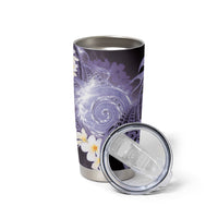 Piko Hawaiian Tumbler Cup Purple Galaxy Spiral Plumeria Tribal Patterns DT05 - Polynesian Pride