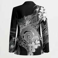 Piko Hawaiian Blazer Monochrome Galaxy Spiral Plumeria Tribal Patterns DT05 - Polynesian Pride