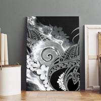 Piko Hawaiian Canvas Wall Art Monochrome Galaxy Spiral Plumeria Tribal Patterns DT05 - Polynesian Pride