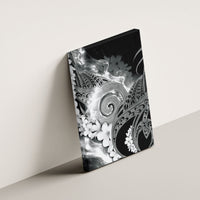 Piko Hawaiian Canvas Wall Art Monochrome Galaxy Spiral Plumeria Tribal Patterns DT05 - Polynesian Pride