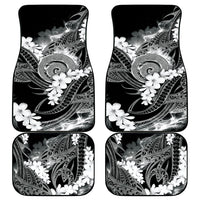 Piko Hawaiian Car Mats Monochrome Galaxy Spiral Plumeria Tribal Patterns DT05 - Polynesian Pride