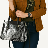 Piko Hawaiian Leather Bag Monochrome Galaxy Spiral Plumeria Tribal Patterns DT05 - Polynesian Pride