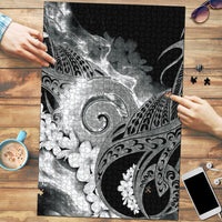 Piko Hawaiian Puzzle Monochrome Galaxy Spiral Plumeria Tribal Patterns DT05 Black - Polynesian Pride