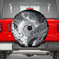 Piko Hawaiian Spare Tire Cover Monochrome Galaxy Spiral Plumeria Tribal Patterns DT05 - Polynesian Pride