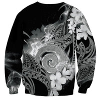 Piko Hawaiian Sweatshirt Monochrome Galaxy Spiral Plumeria Tribal Patterns DT05 - Polynesian Pride