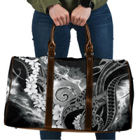 Piko Hawaiian Travel Bag Monochrome Galaxy Spiral Plumeria Tribal Patterns DT05 Black - Polynesian Pride