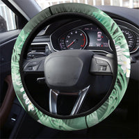 Piko Hawaiian Steering Wheel Cover Green Galaxy Spiral Plumeria Tribal Patterns DT05 - Polynesian Pride