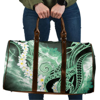 Piko Hawaiian Travel Bag Green Galaxy Spiral Plumeria Tribal Patterns DT05 Green - Polynesian Pride