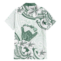 Aloha Hawaii Shaka Family Matching Mermaid Dress and Hawaiian Shirt Hang Loose Mint Version - Polynesian Pride
