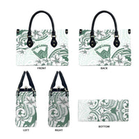 Aloha Hawaii Shaka Leather Bag Hang Loose Mint Version - Polynesian Pride